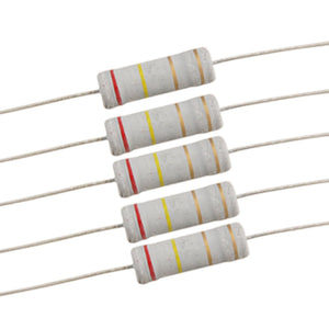 10 x 5W 700V 2.4 ohm Wire Lead Metal Oxide Film Resistors