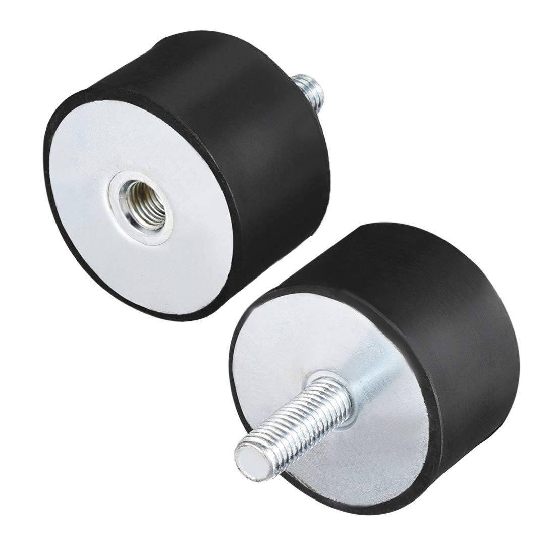 M10 Metric Male Female Rubber Mounts, Shock Absorber, for Motor Generator Compressor Garage Reverse Osmosis Pump Impact Air Generator Car Bobbins, D50mmxH30mm