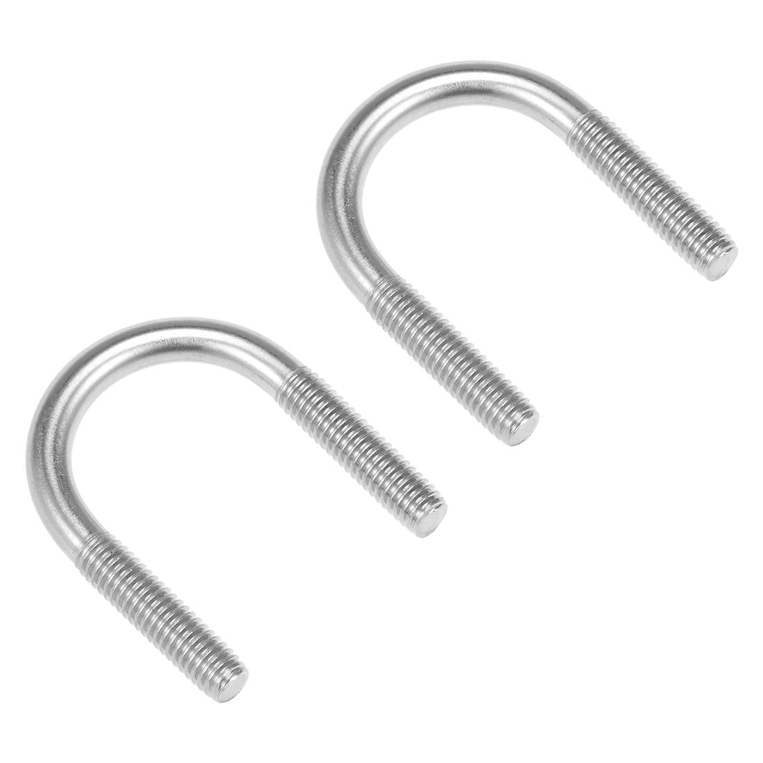 U-Bolts 2pcs 0.94"(24mm) Inner Width 40mm Length M6 304 Stainless Steel U-Bolt Fastener for 22mm Pipe Dia