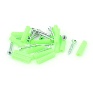 M3 x 20mm Countersunk Phillips Head Self Tapping Screws Plastic Wall Bolts 14 Set