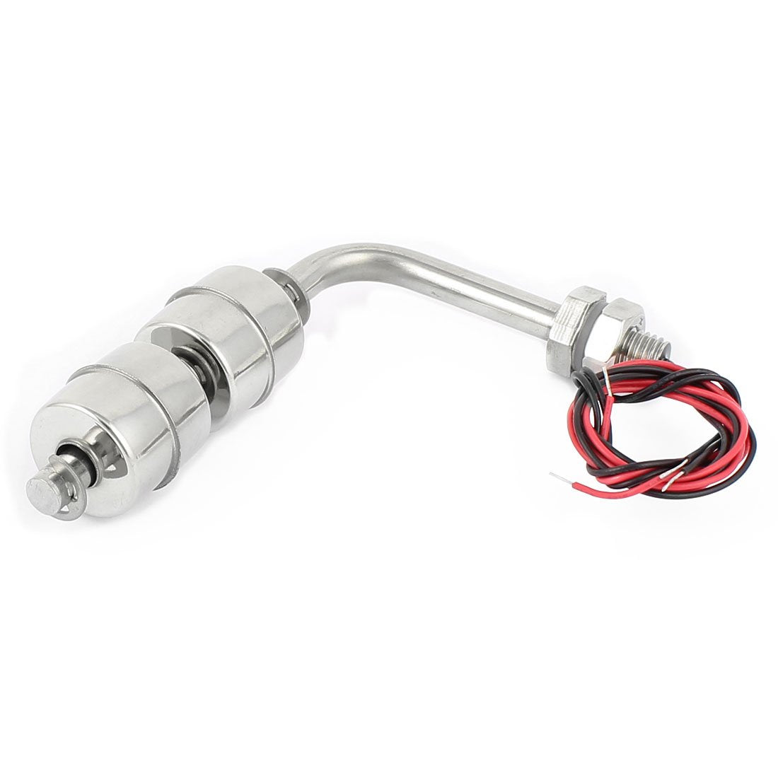 105 mm Long Dual Balls Water Level Sensor Controller 90 Degree Stainless Steel Floating Switch
