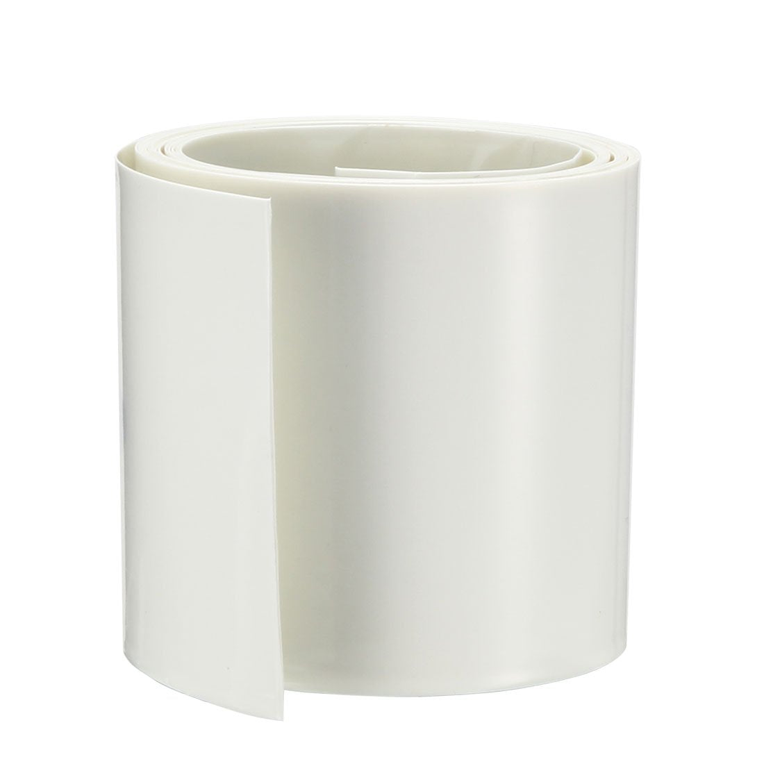 Battery Wrap PVC Heat Shrink Tubing 50mm Flat Width for 18650 Power Supplies 2 Meter White