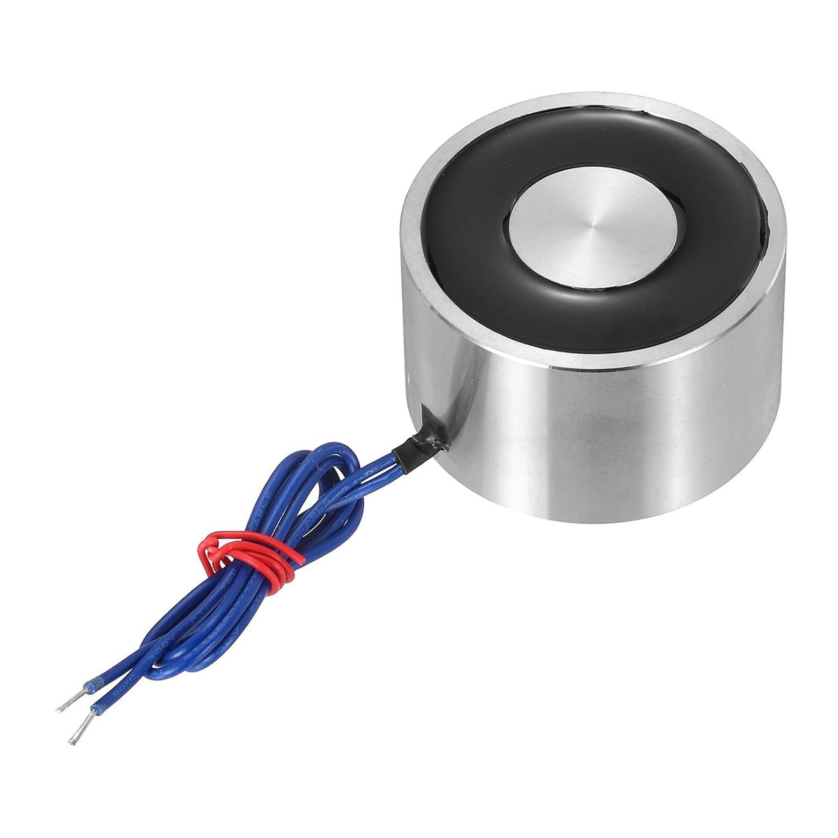 Round Solenoid Electromagnet DC 12V 500N 110LB/50Kg Electric Magnet Electric Lifting Magnet for Automation Equipment