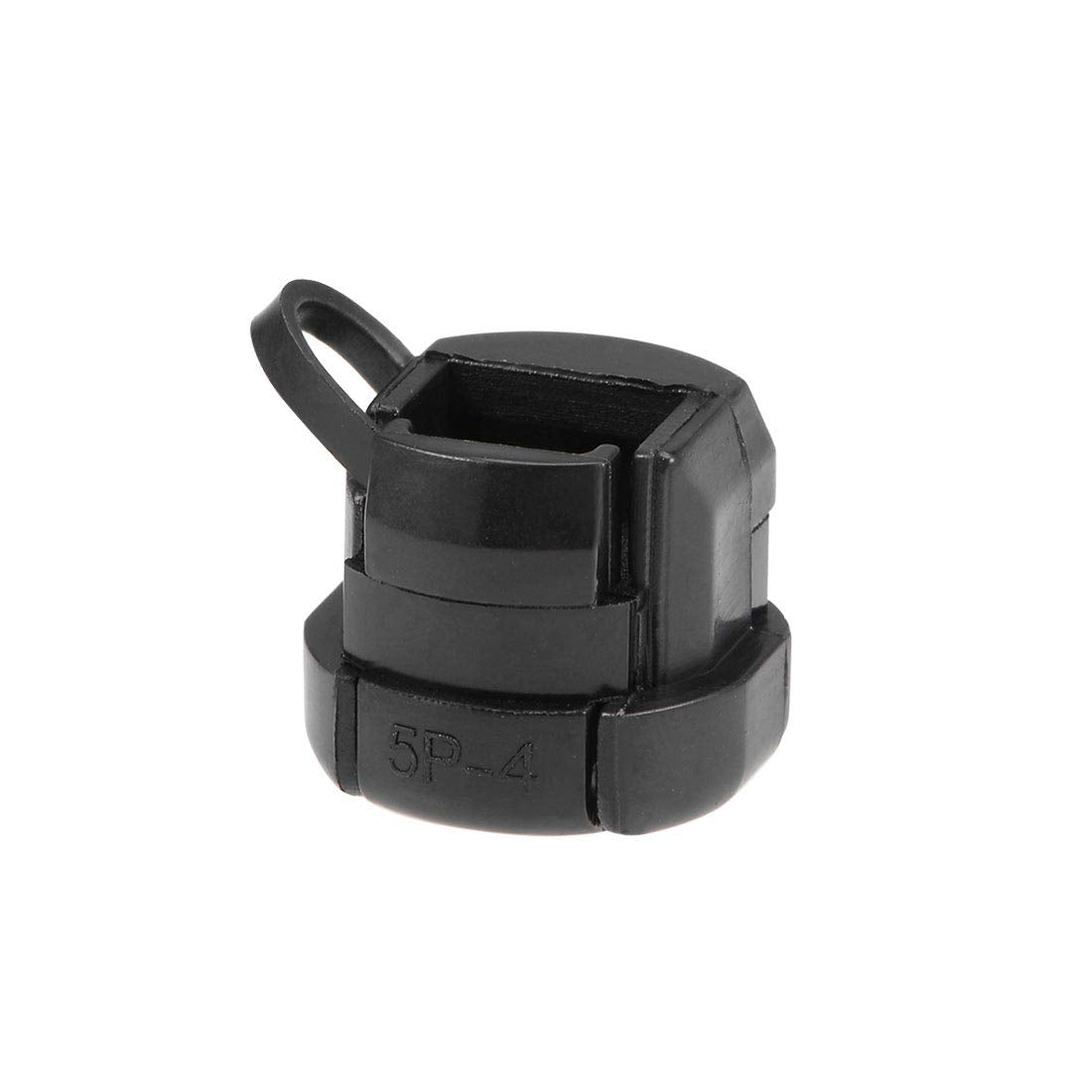 Cable Grommets Twist Lock Cable Wire Ties Round Strain Bushing 13.7x11mm Nylon Black 20pcs