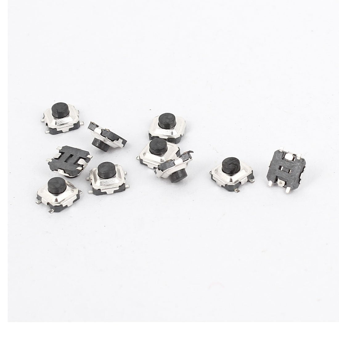 10Pcs Surface Mounted Devices Panel PCB Momentary Tactile Tact Pushbutton Switch, 3 x 3 x 2 mm