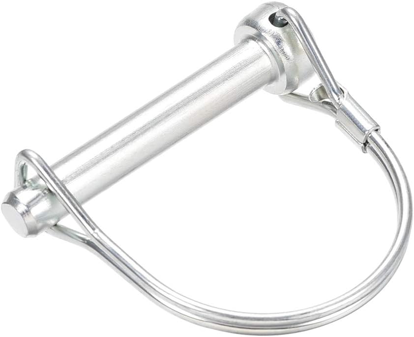 Shaft Locking Pin - 8mm x 50mm Coupler Pin for Farm Trailers Wagons Lawn Garden in Arch Round