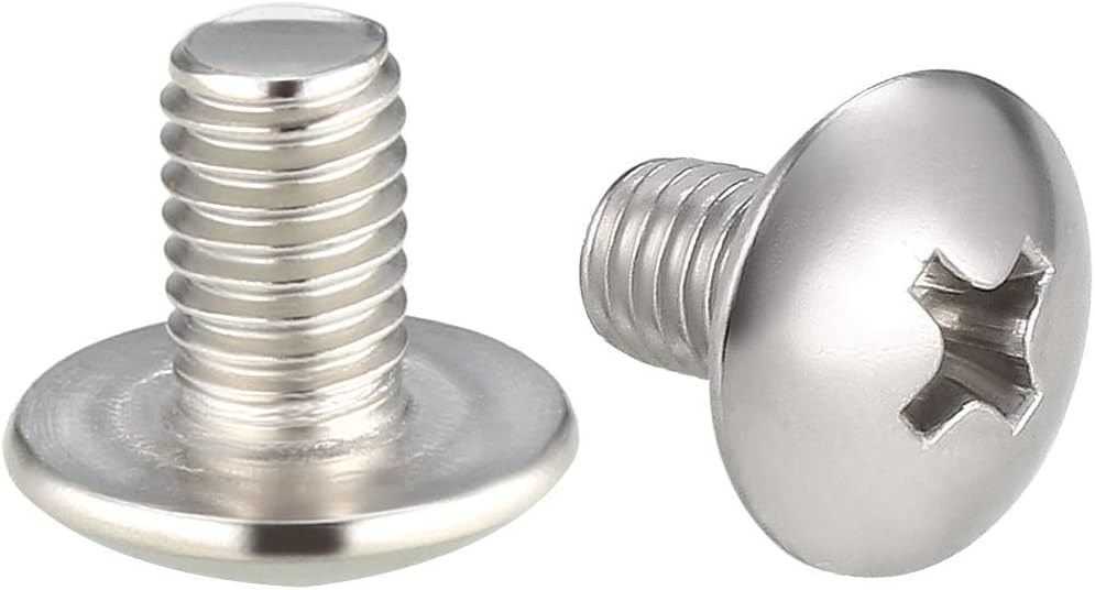 Machine Screws, M5x8mm Phillips Screw, 304 Stainless Steel, Fasteners Bolts 50Pcs