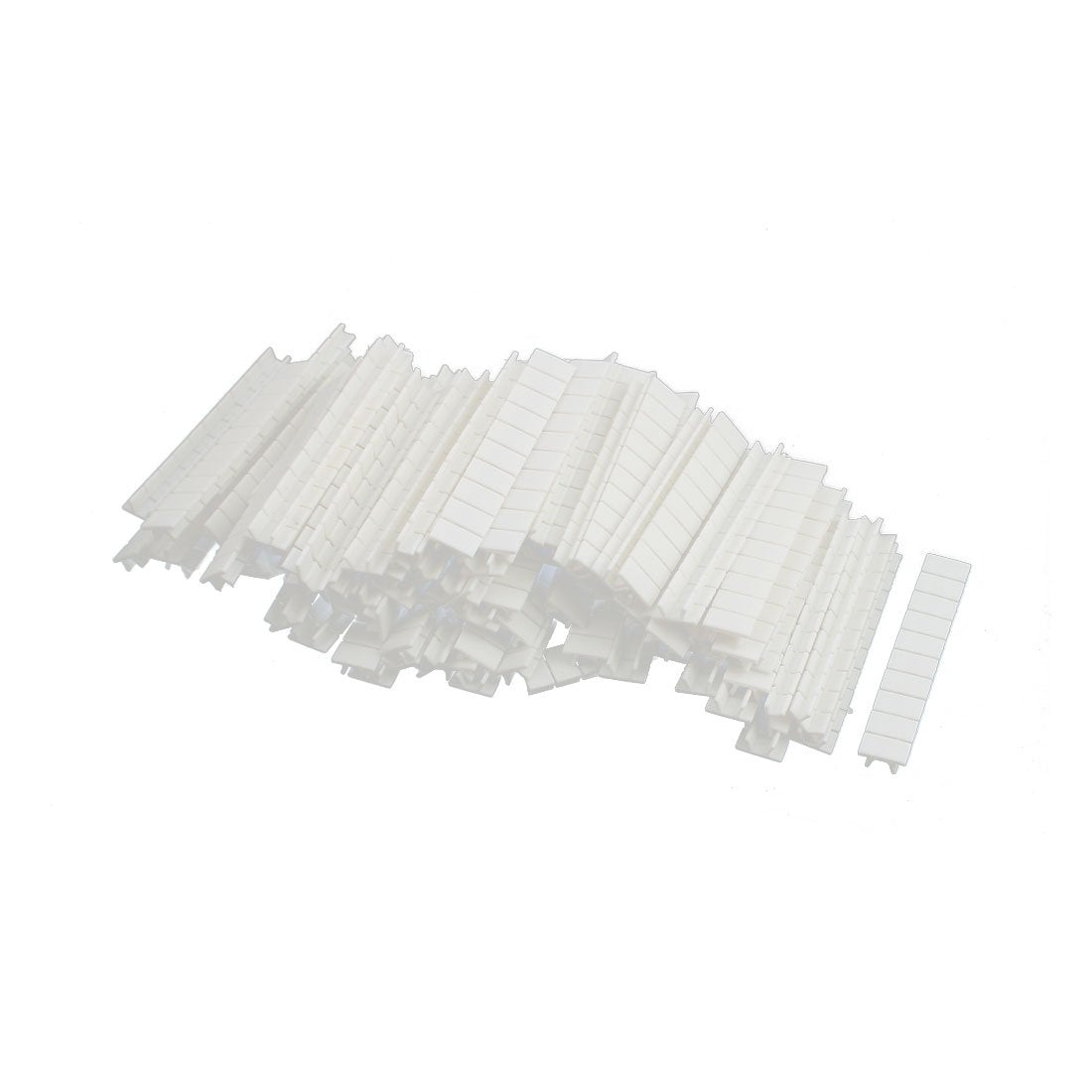 100Pcs ZB6 DIN Rail Terminal Block Marking Labels Marking Tags Blank White