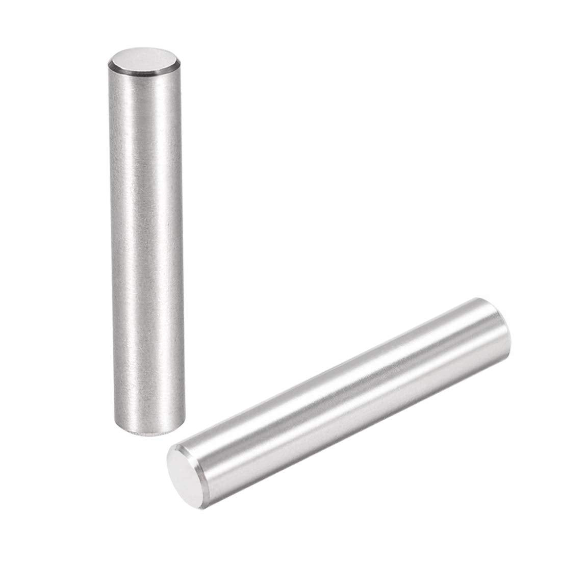 25Pcs 6mm X 35mm Dowel Pin 304 Stainless Steel Cylindrical Shelf Support Pin Fasten Elements Silver Tone