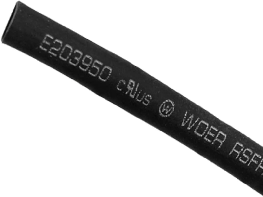 5mm Black Polyolefin Insulation Heat Shrink Tubing 6M 19.7ft