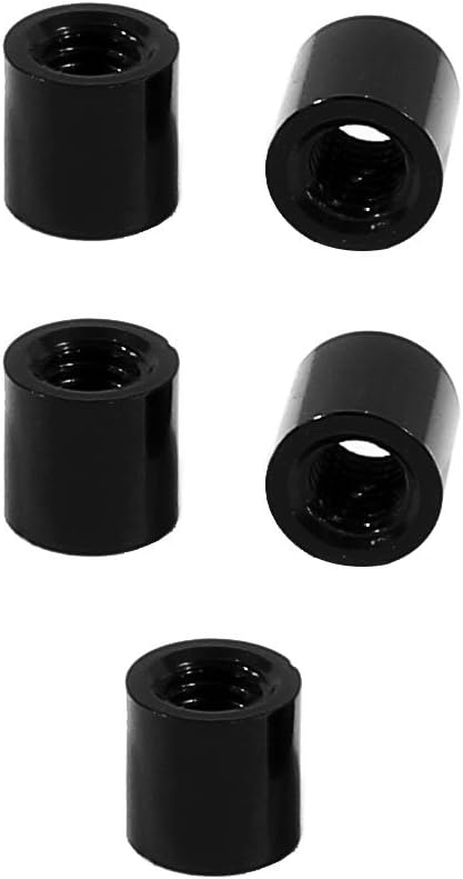 5Pcs M3 x 5mm Round Aluminum Column Alloy Standoff Spacer Stud Fastener for Quadcopter Black