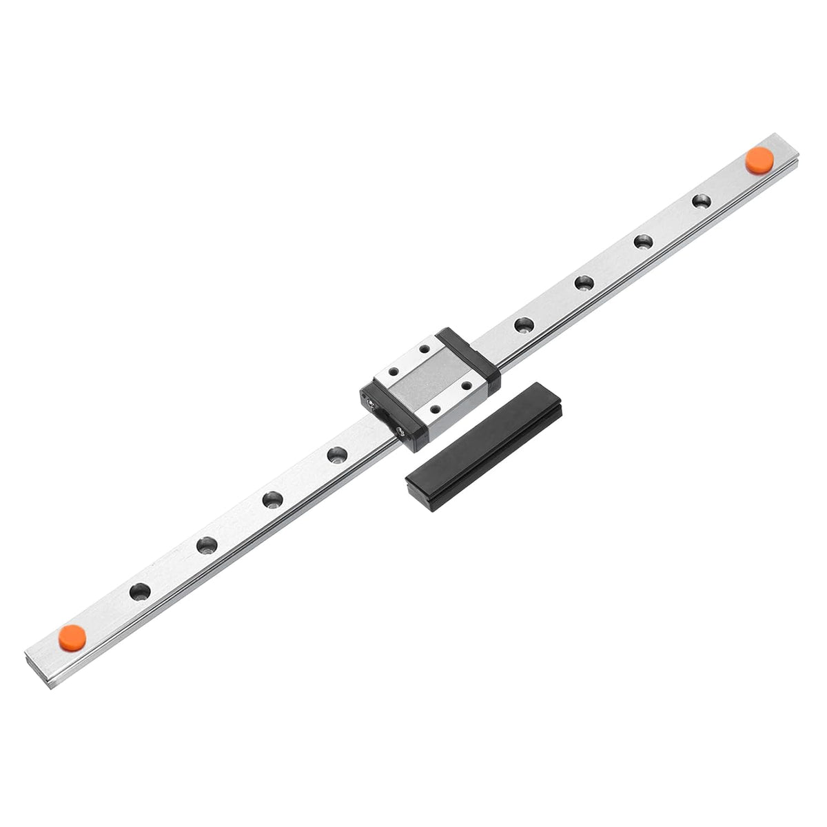 MGN12 300mm Linear Guide Rail with MGN12C Sliding Carriage Block and Plastic Mini MGN12 Linear Guide for DIY 3D Printers and CNC Machine, Black