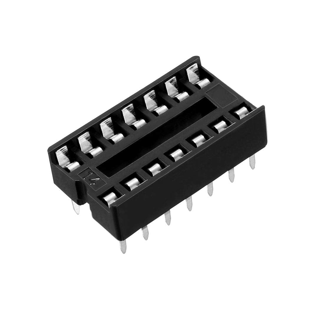 20pcs DIP IC Chip Socket Adaptor 2.54mm Pitch 7.6mm Row Pitch 2 Row 14 Flat Pins Soldering