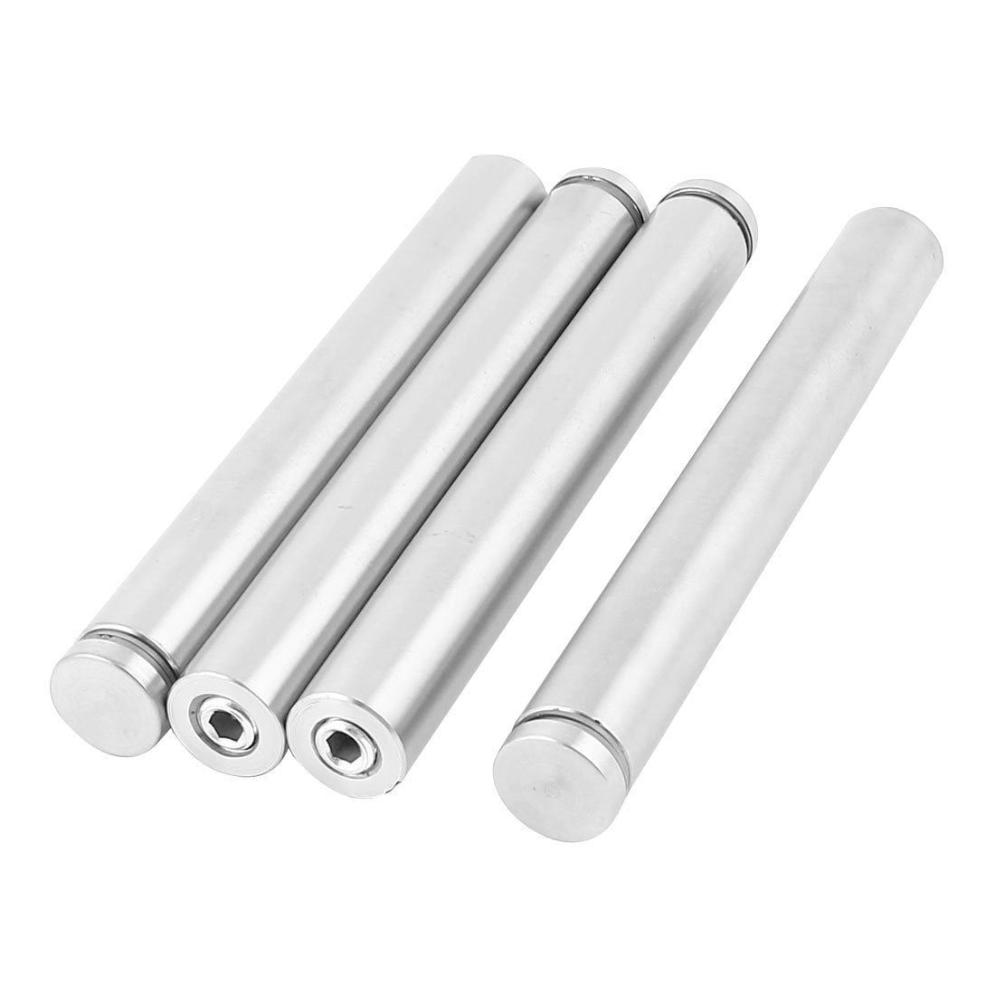 Glass Standoff Advertising Screw Nails 19mm Dia 150mm Long 4 Pcs
