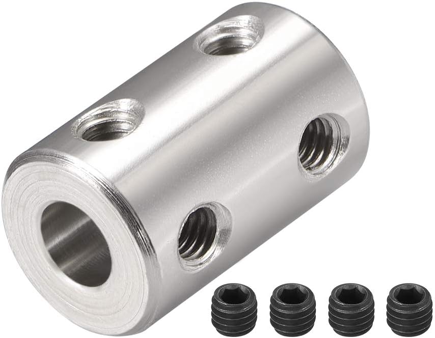 6mm to 6mm Bore Rigid Coupling Set Screw L22XD14 Stainless Steel,Shaft Coupler Connector for RC Airplane Boat, Motor Accessories