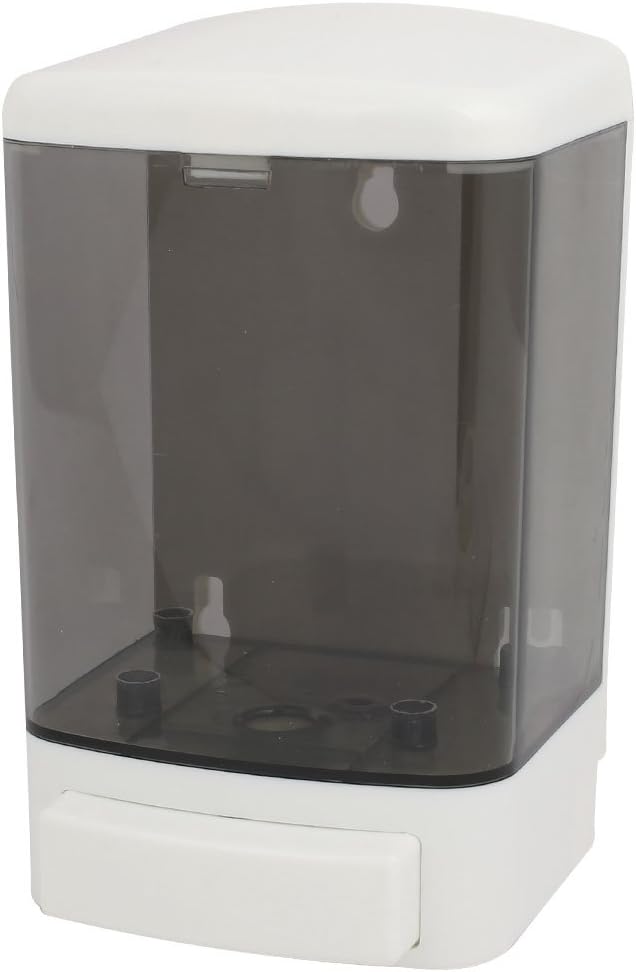 ABS+PS Plastic 1000ML Wall-Mount Bathroom Liquid Soap Dispenser White Gray for Bathroom and Kitchen