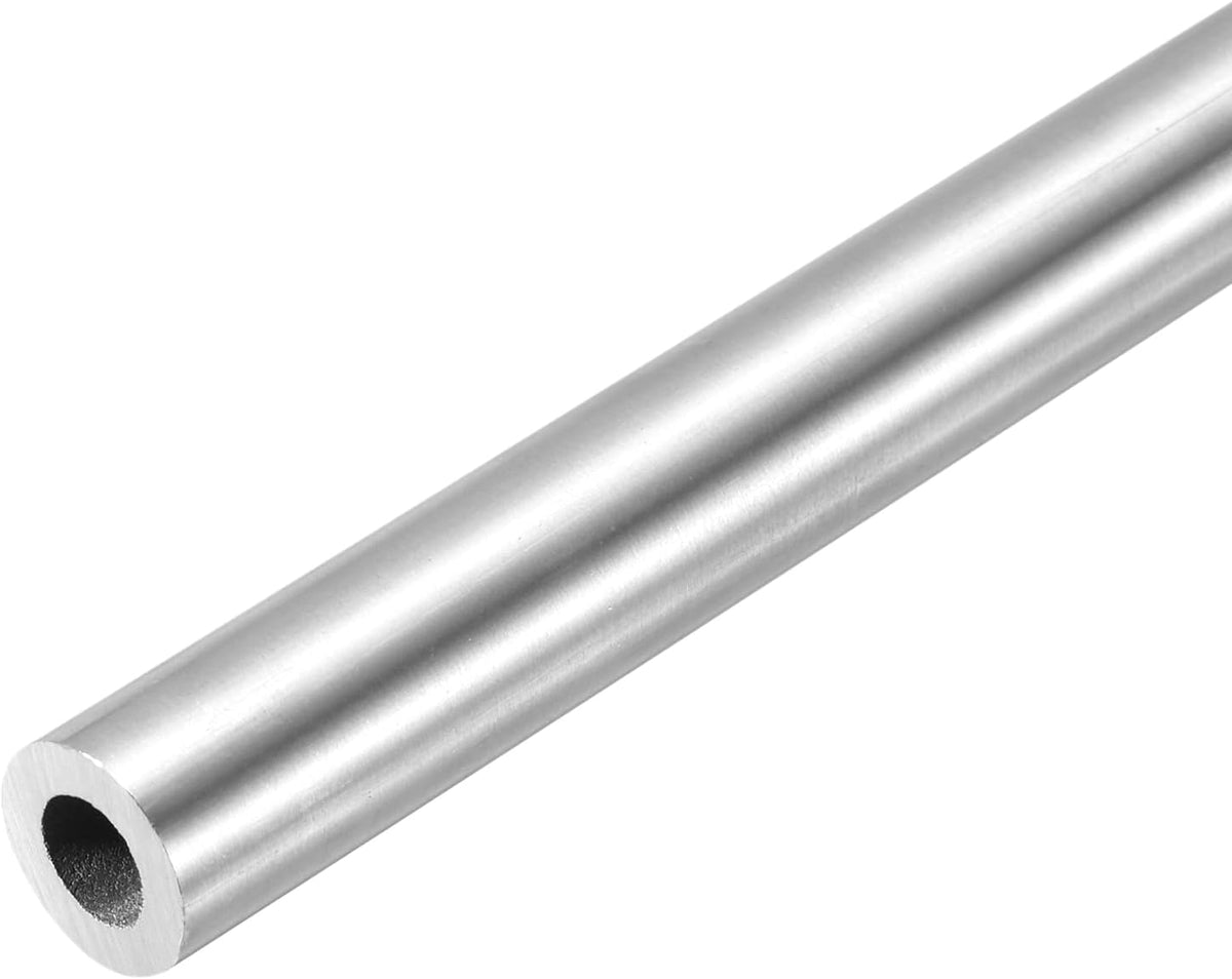 304 Stainless Steel Tube, 6mm ID 12mm OD 305mm Length Round Seamless Straight Steel Metal Capillary Pipe Tubing for Industry DIY Projects