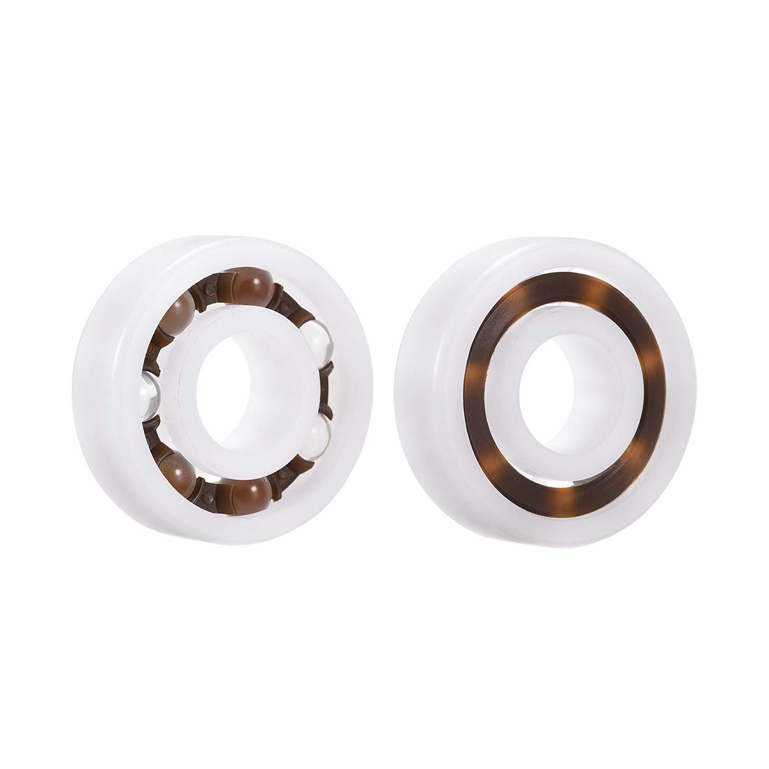 6000 Plastic Bearings 10x26x8mm Glass Ball Nylon Cage 2pcs