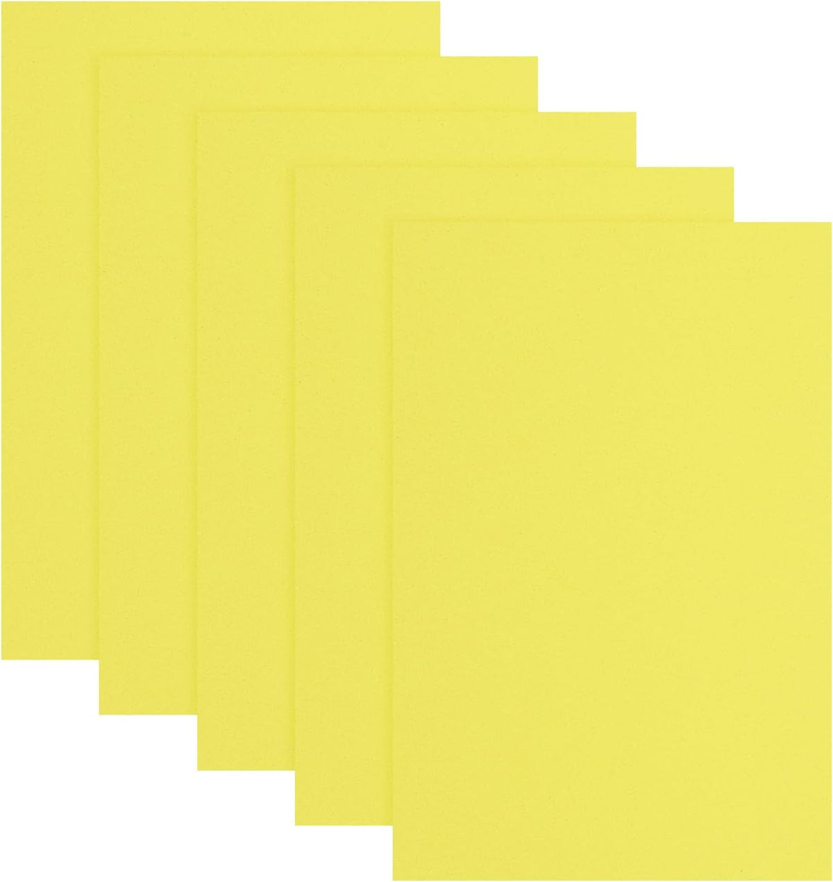 5 Pcs Yellow EVA A4 Foam Sheets Crafts, 12 x 8 Inch Foam Paper for DIY Crafts Project Classroom Scrapbook Art Cards Home Office Decoration (2mm Thick)