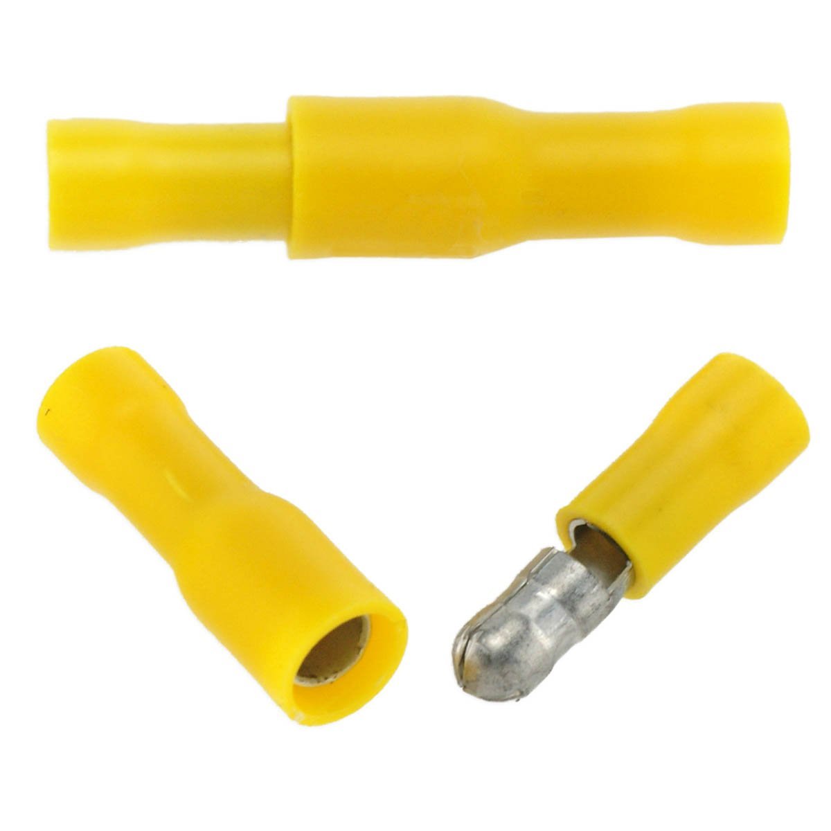 40PCS Premium Brass 10-12 Gauge Male-Female Solderless Crimp Bullet Plug Connectors