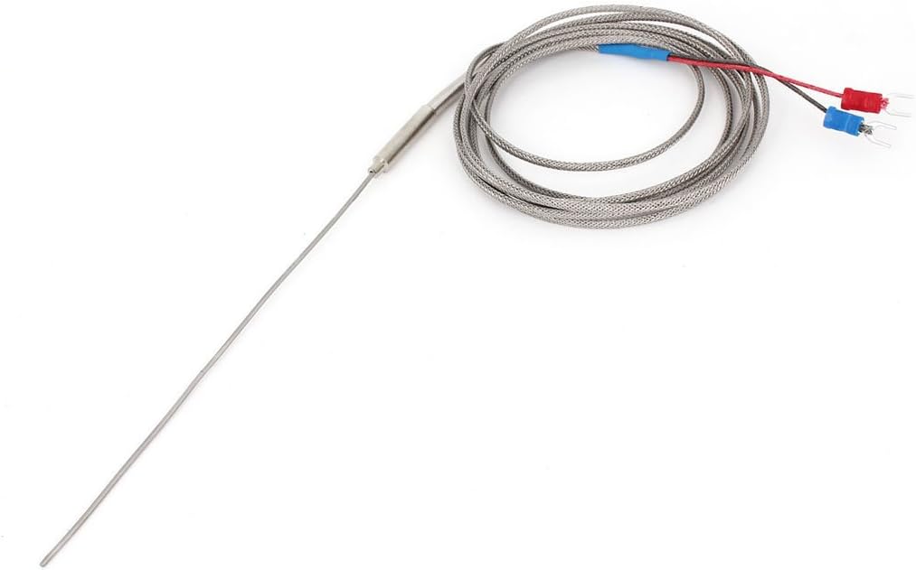 Wire Temprature Sensor Earth Thermocouple Probe K Type 150mm x 1mm 2M