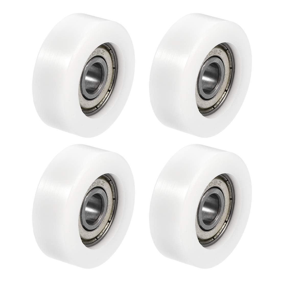 608ZZ Ball Bearing Guide Pulley Roller Round Wheel 8x32x12mm Double Metal Shielded (GCr15) Chrome Steel Bearings 4pcs