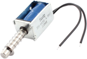 DC 12V 20g Force 3mm Stroke Pull Type Solenoid Electromagnet