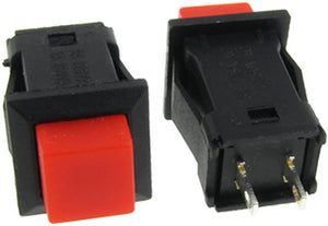 10pcs AC 125V/3A 250V/1A SPST Latching Red Push Button Switch ON/OFF