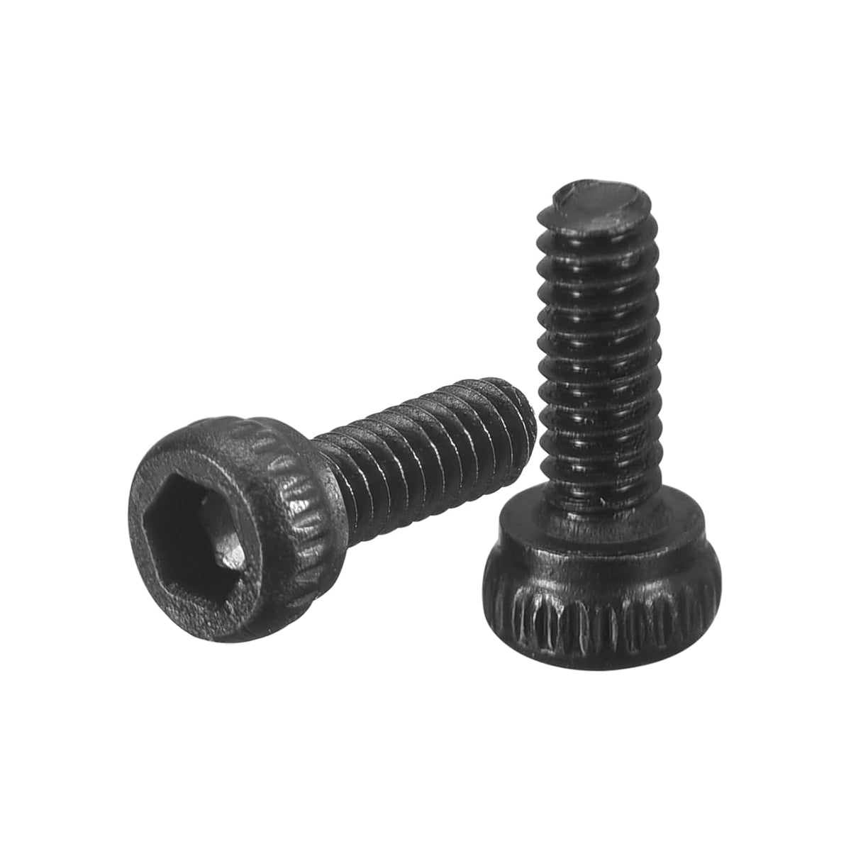 Hex Socket Bolts (M1.4-0.3x5), Grade 12.9 Carbon Steel Hex Socket Drive Screws, Black, 50 Pcs