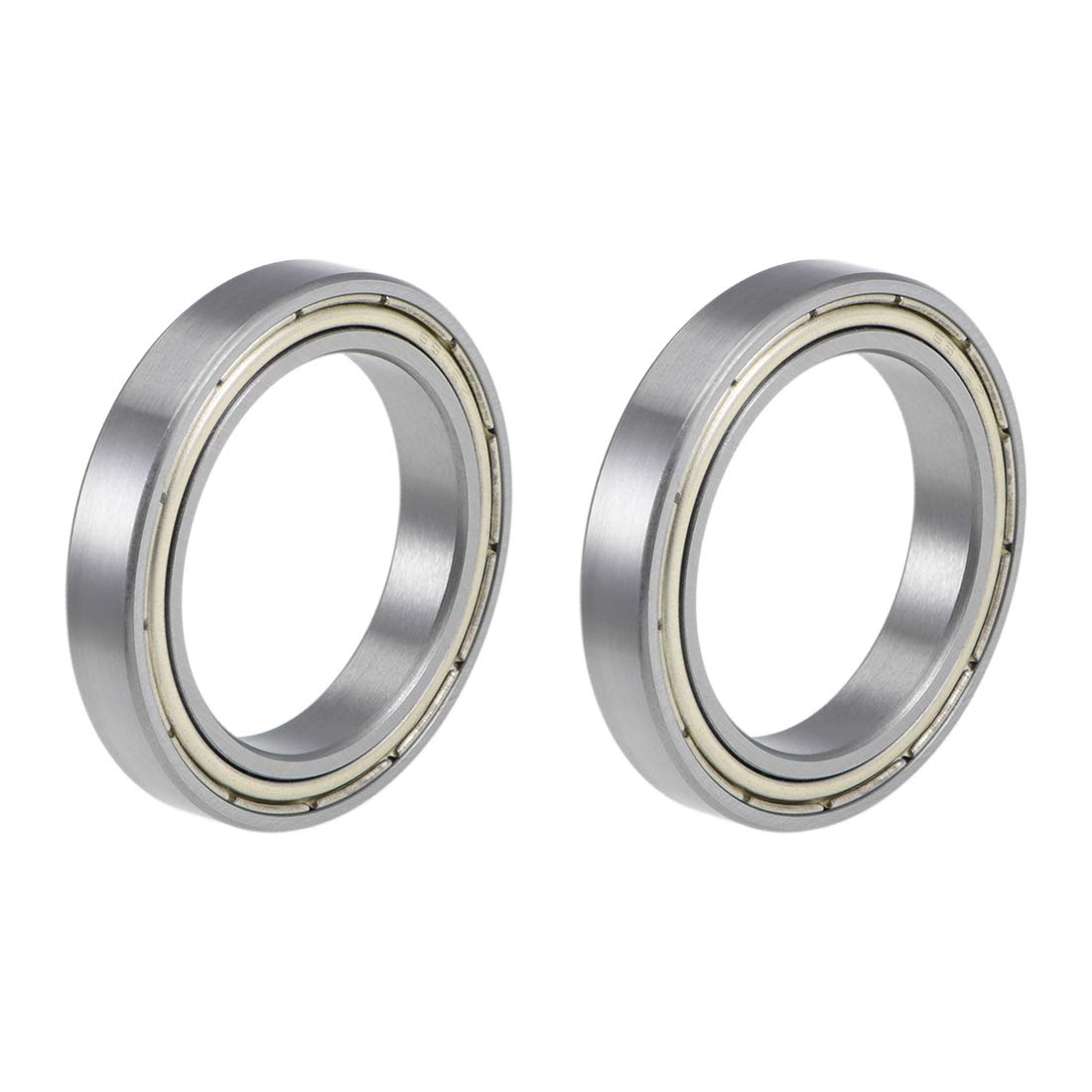 6806ZZ Deep Groove Ball Bearings 30mm Inner Dia 42mm OD 7mm Bore Double Shielded Chrome Steel Z2 2pcs