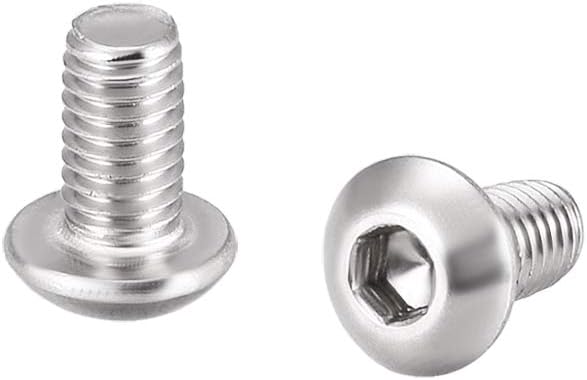 M3x6mm Machine Screws Hex Socket Round Head Screw 304 Stainless Steel Fasteners Bolts 100pcs