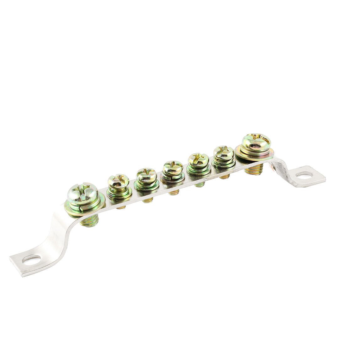 250V 15A 7 Way Bridge Shape Screw Terminals Block Earth Connector