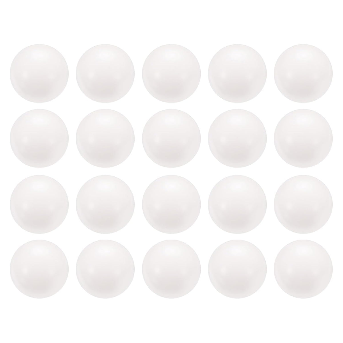 20pcs POM Bearing Balls 25mm Solid Plastic Bearing Balls, Precision POM Balls