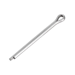 Split Cotter Pin - 4mm x 50mm 304 Stainless Steel 2-Prongs Silver Tone Fastener Clip Key 15Pcs