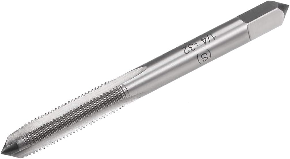Machine Tap, 1/4-32 UNEF 2B Class High Speed Steel Screw Thread Threading Milling Taps Tapping Tool