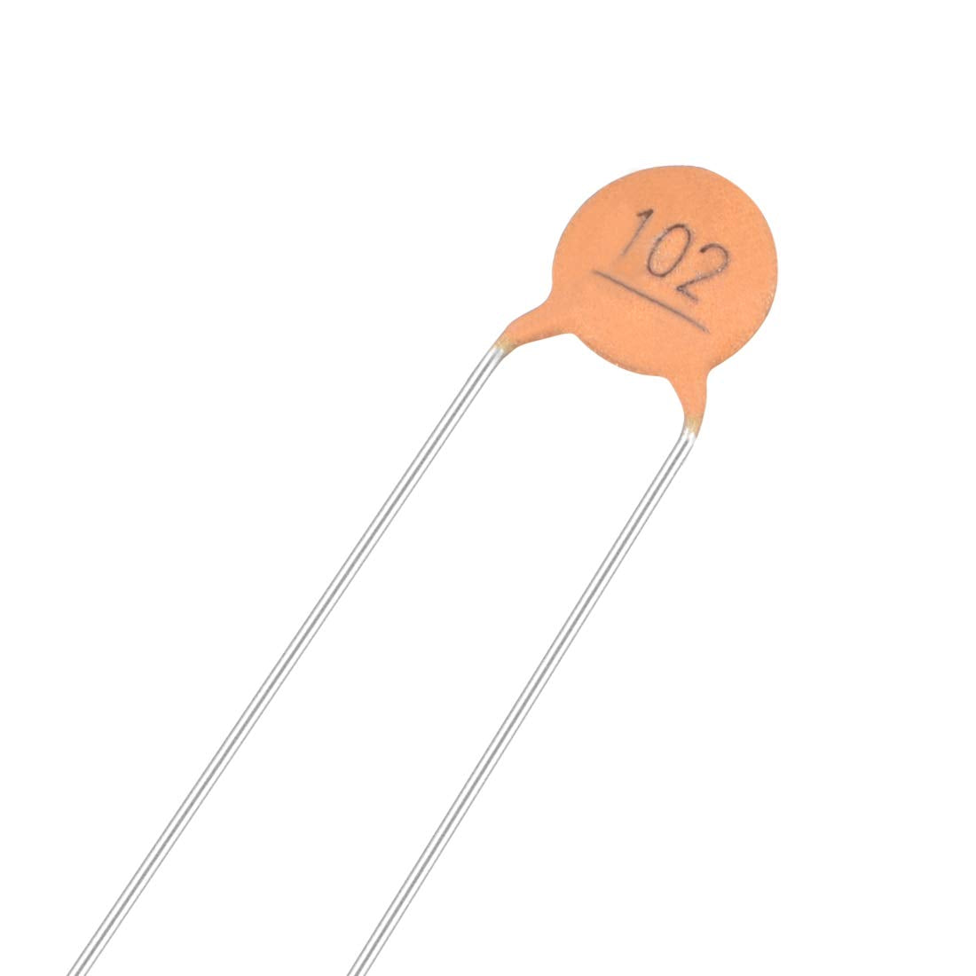Ceramic Capacitor Kit 50V 10000PF Disc Capacitors for DIY Electronic Circuit, Pack of 50, Brick Red