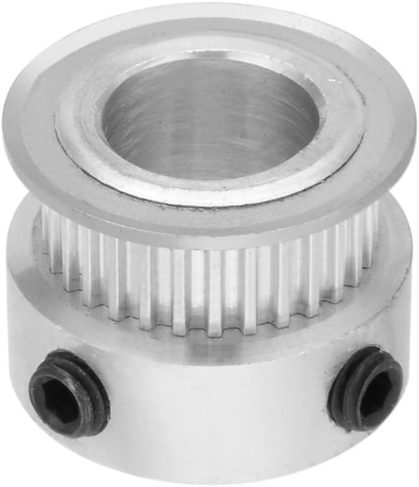 Aluminum MXL 30 Teeth 12mm Bore Timing Belt Pulley Synchronous Wheel Silver Tone for 6mm Belt 3D Printer CNC