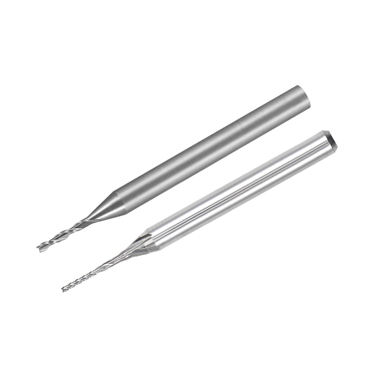 0.7mm,0.6mm Carbide End Mill Engraving Milling Cutter CNC Router Bits for PCB Machine, 1/8" Shank 20Pcs