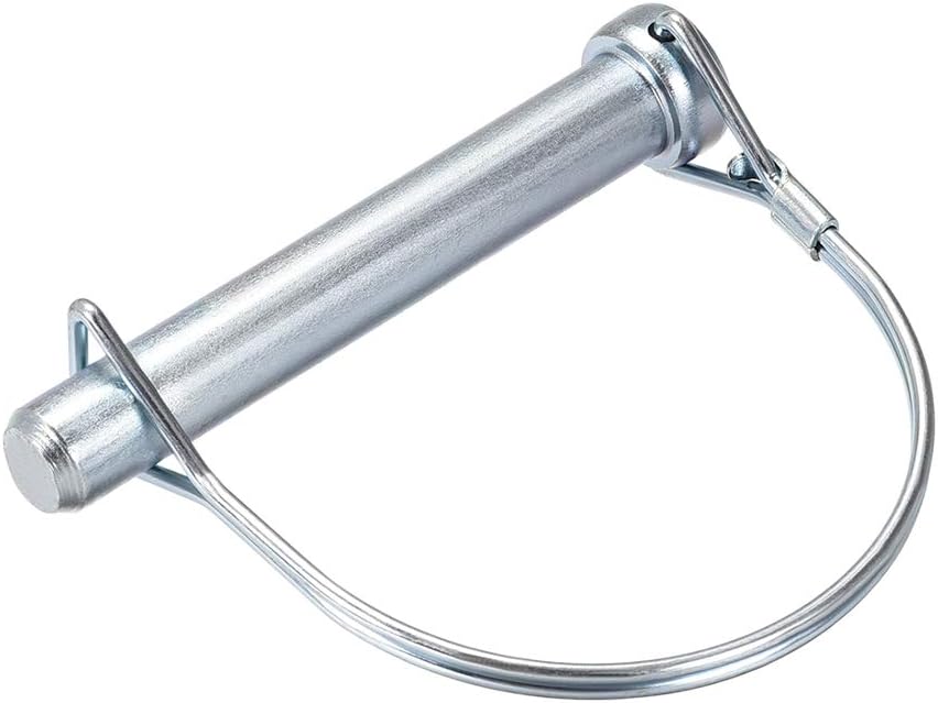 Shaft Locking Pin - 12mm x 80mm Coupler Pin for Farm Trailers Wagons Lawn Garden in Arch Round