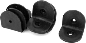 50mmx50mm Plastic L Shaped Right Angle Corner Brace Brackets 8 Pcs