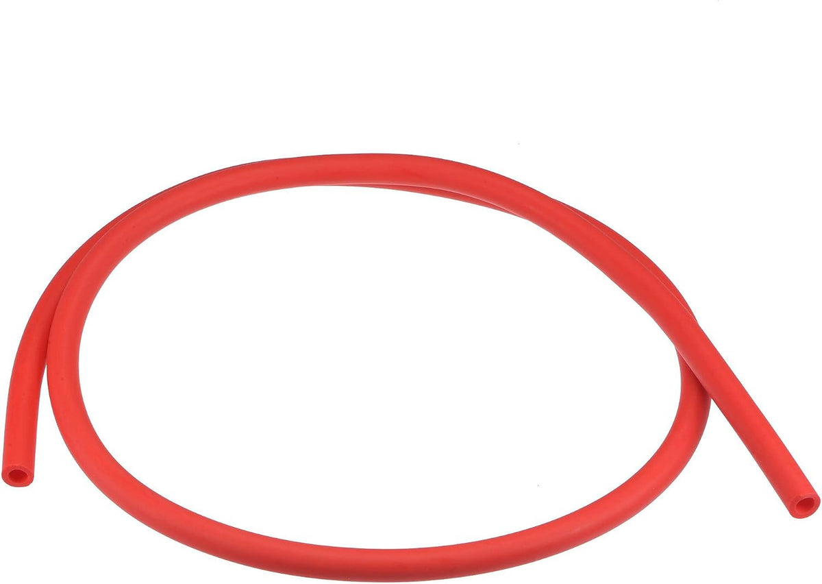 Latex Tubing 1/4-inch ID 3/8-inch OD 3.3ft Elastic Rubber Hose Red
