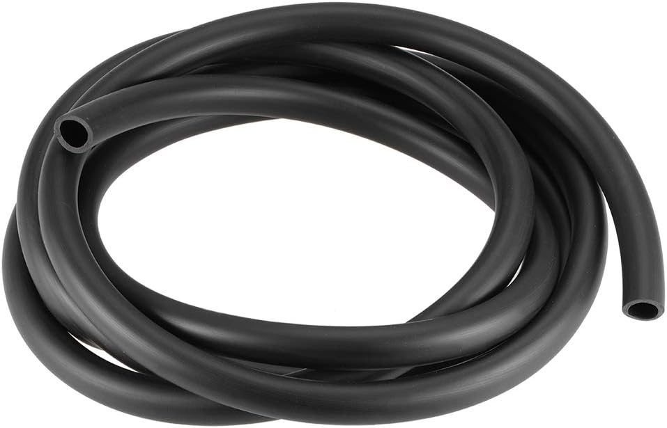 Lubricating Oil Hose, 10mm(25/64") ID x 14mm(35/64") OD 8.2Ft/2.5M Rubber Water Hose Pipe Tubing Black
