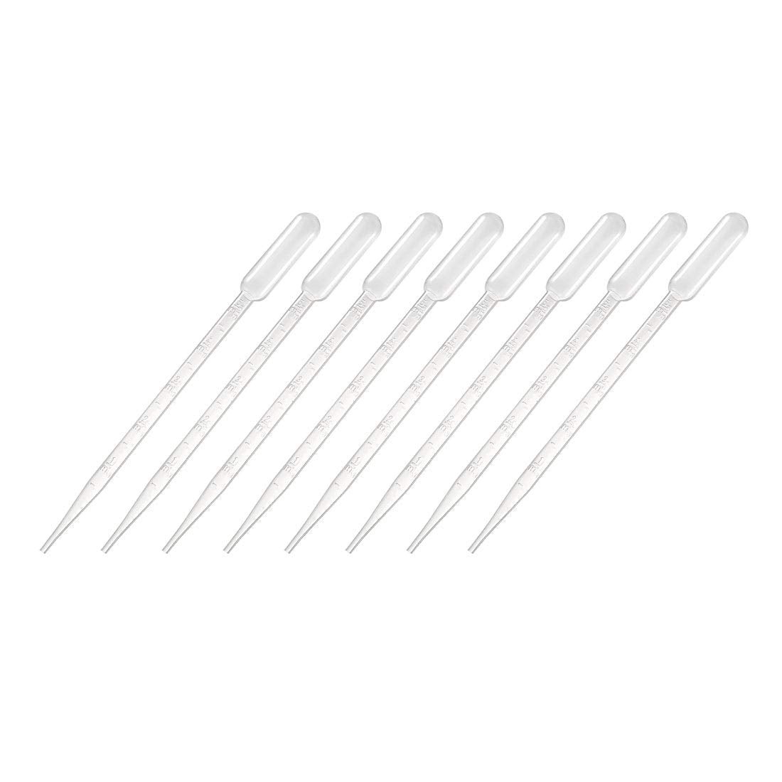 30 Pcs Plastic Disposable Pipettes 5ml, Clear Graduated Transfer Pipettes, 205mm Length, Liquid Dropper for Lab