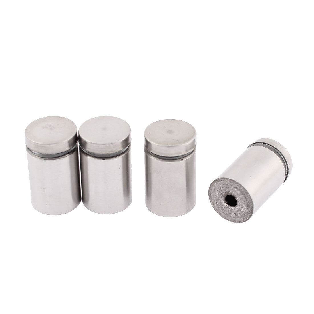 s16040700am0064 Stainless Steel Glass Wall Mount Standoff Screw Nail 19mm x 30mm 4 Pcs Silver Tone (Pack of 4)