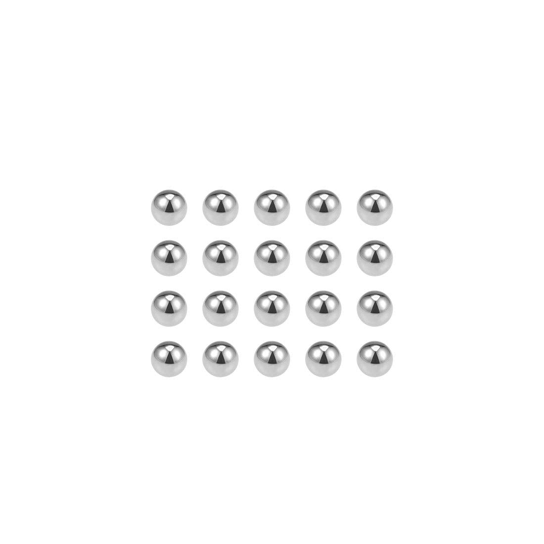 Precision Balls 5/32" Solid Chrome Steel G10 for Ball Bearing Keychain Wheel 20pcs