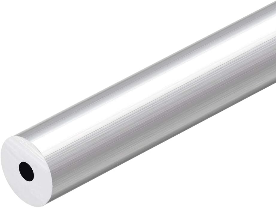 6063 Aluminum Round Tube, 300mm Length 18mm OD 5mm Inner Dia Seamless Aluminum Straight Tubing