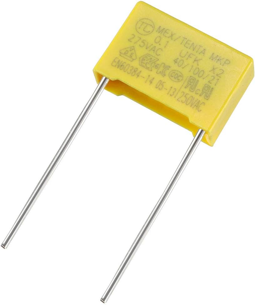 Polypropylene Film Safety Capacitors 0.1uF 275VAC X2 MKP 100 Pcs