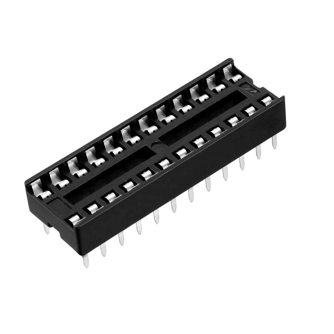25pcs DIP IC Chip Socket Adaptor 2.54mm Pitch 7.62mm Row Pitch 2 Row 24 Flat Pins Soldering