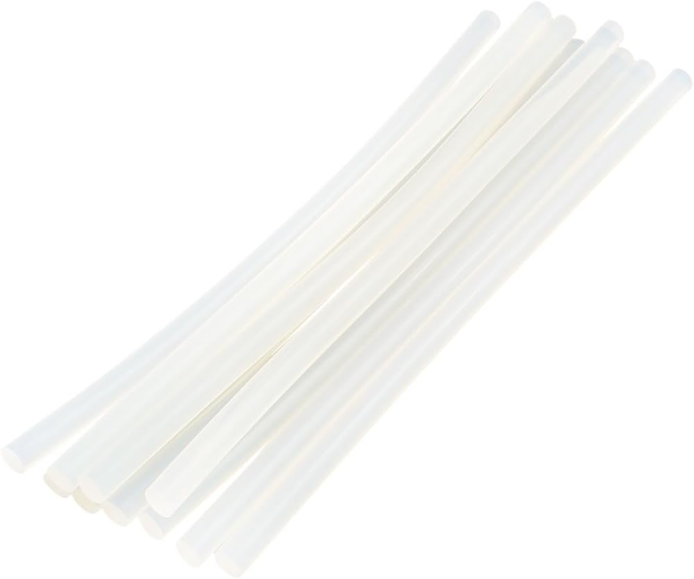 LinkMejor 10 Pcs 11mm x 300mm Hot Melt Glue Adhesive Stick Clear for Electric Tool Heating Gun