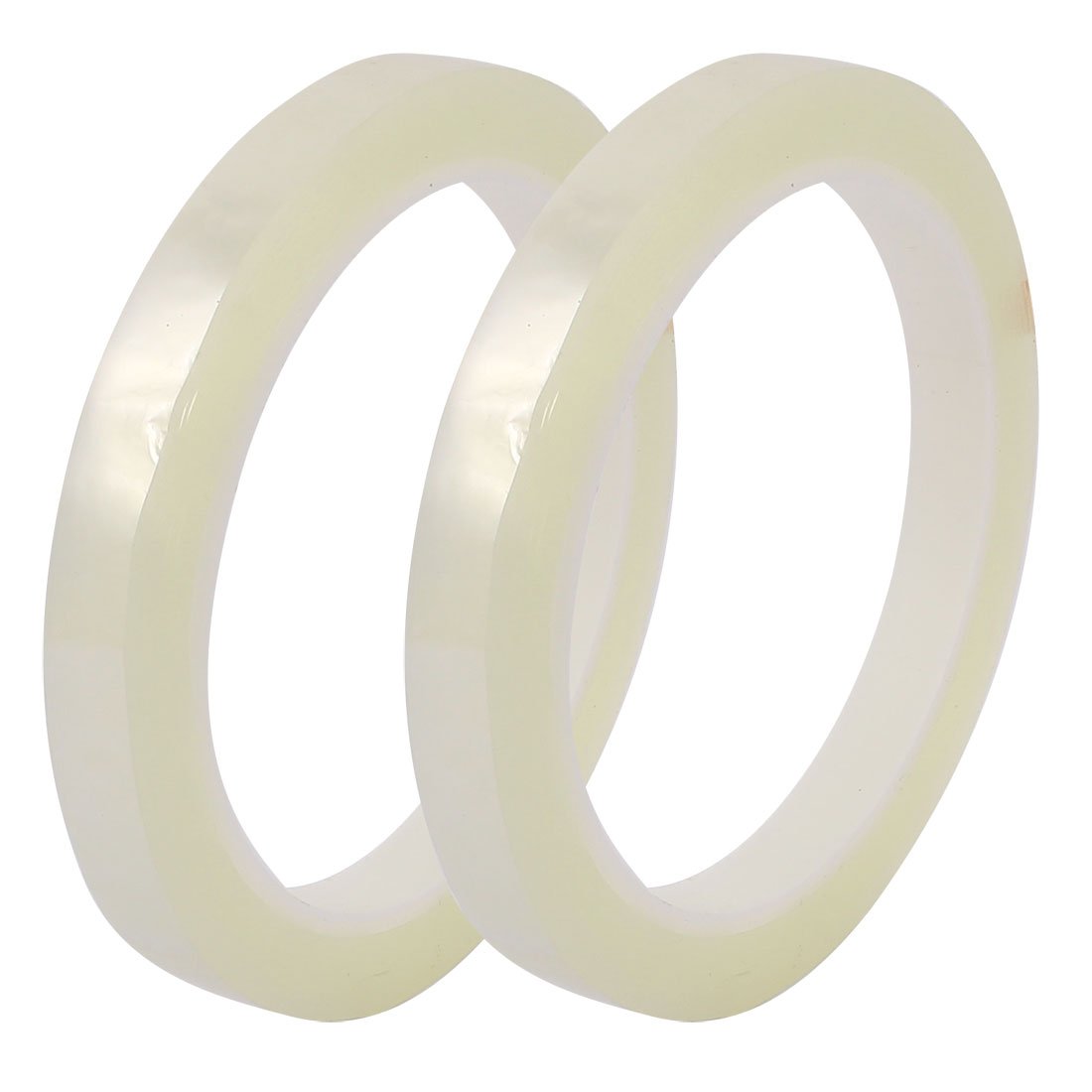 2Pcs 10mm Single Sided Strong Self Adhesive Mylar Tape 50M Length Clear